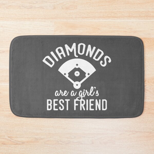 Item preview, Diamonds Are a Girl's Best Friend - Girls Baseball Premium graphic designed and sold by bkfdesigns.