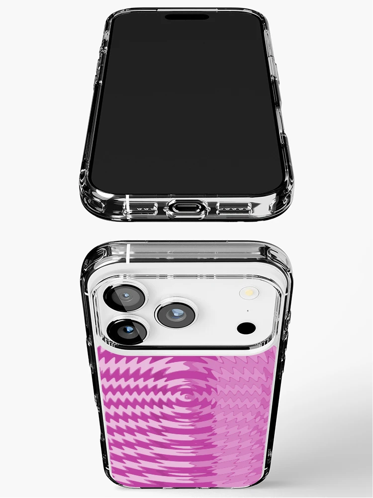Thumbnail 3 of 5, iPhone Case, Mod Wavy Pink designed and sold by Ann Kronick.