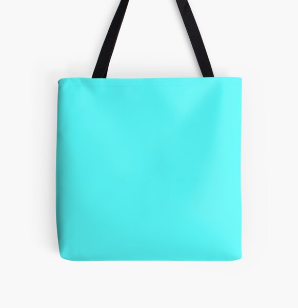 Cheap Solid Celeste Bright Aqua Blue Color Tote Bag for Sale by