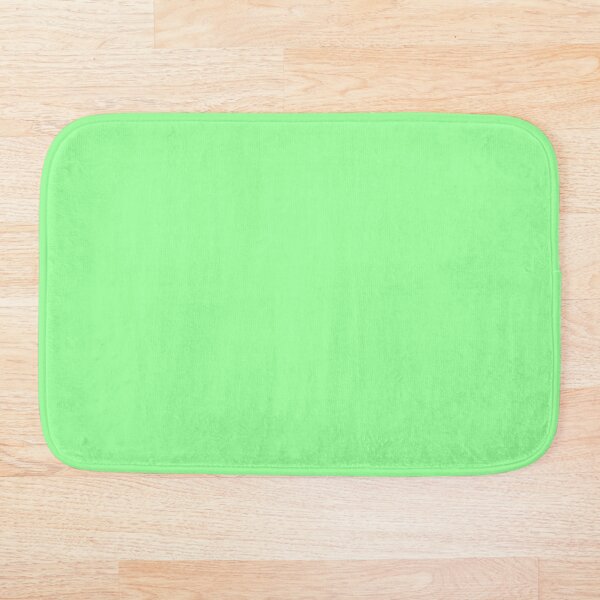 Solid Light Mint Green Color Bath Mat