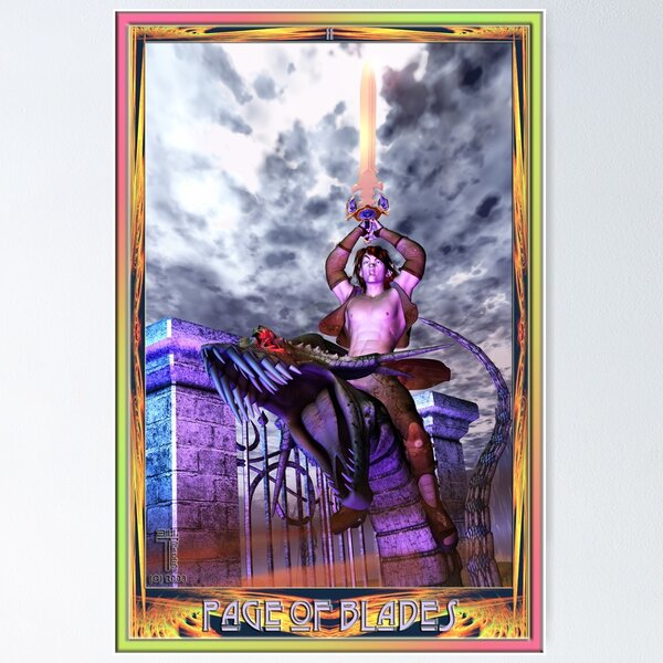 Item preview, Page of Blades – From the Akashic Tarot designed and sold by BillMTracer.