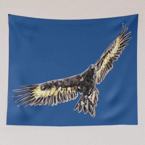 Item preview, Flying Wedge Tailed Eagle Geometric Art Low Poly designed and sold by Wendy Steinberg Artist.