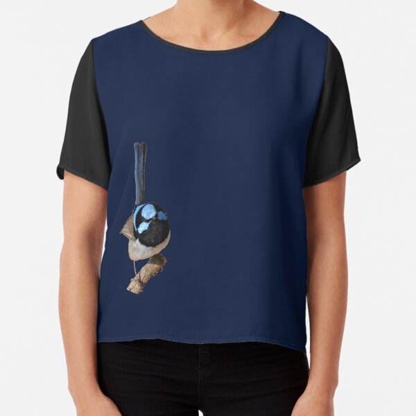 Superb Fairy-wren male 2 Chiffon Top