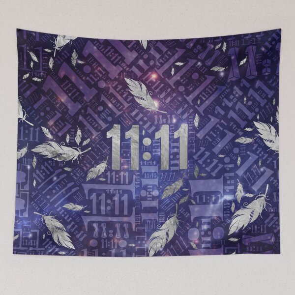 Item preview, Eleven Eleven Numerology Pattern Angel Feathers #1 designed and sold by k9printart.