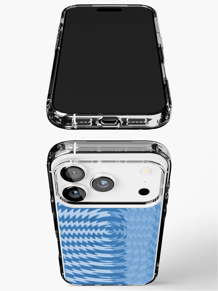 Thumbnail 3 of 5, iPhone Case, Mod Wavy Blue designed and sold by Ann Kronick.
