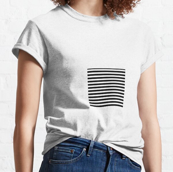 #Parallel, #Geometry, #Lines, #Stripes, Tapes, Design, Pattern, Abstract, Art Classic T-Shirt
