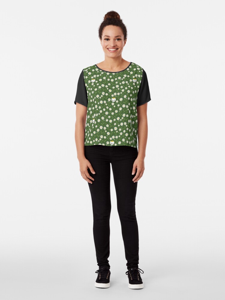 Alternate view of Pushing up daisies Chiffon Top
