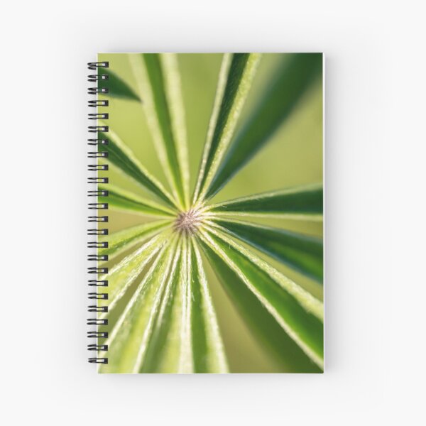 Lupine Leaves Spiral Notebook