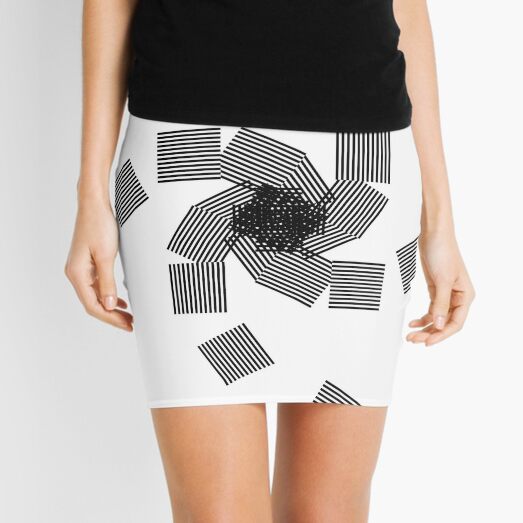 #OpArt #OpticalArt #Pattern #design abstract art illusion repeat repetition fashion Mini Skirt