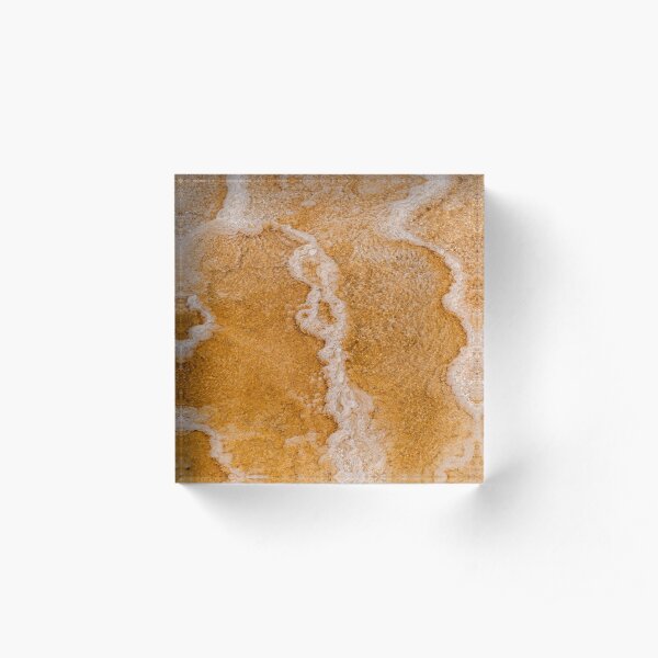 Yellowstone Hot Springs Acrylic Block