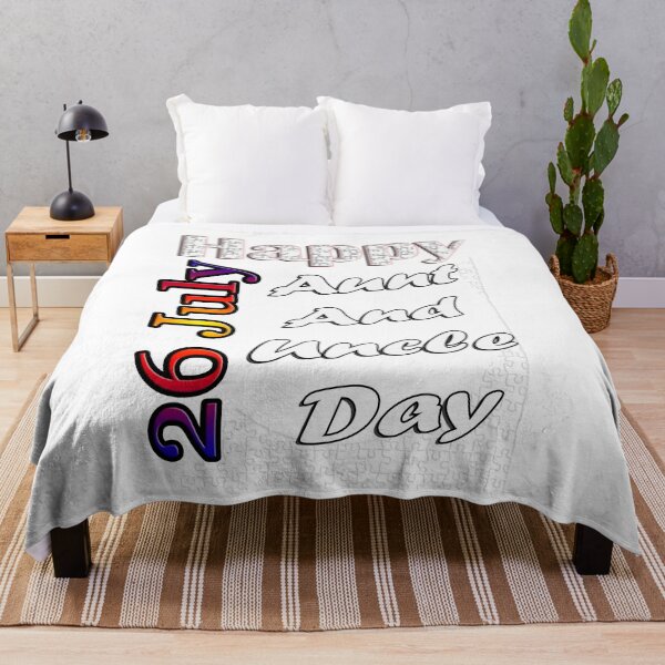 Item preview, July 26th, Aunt And Uncle Day, Custom Gift Design designed and sold by The Crazy Monkey Design Studio.