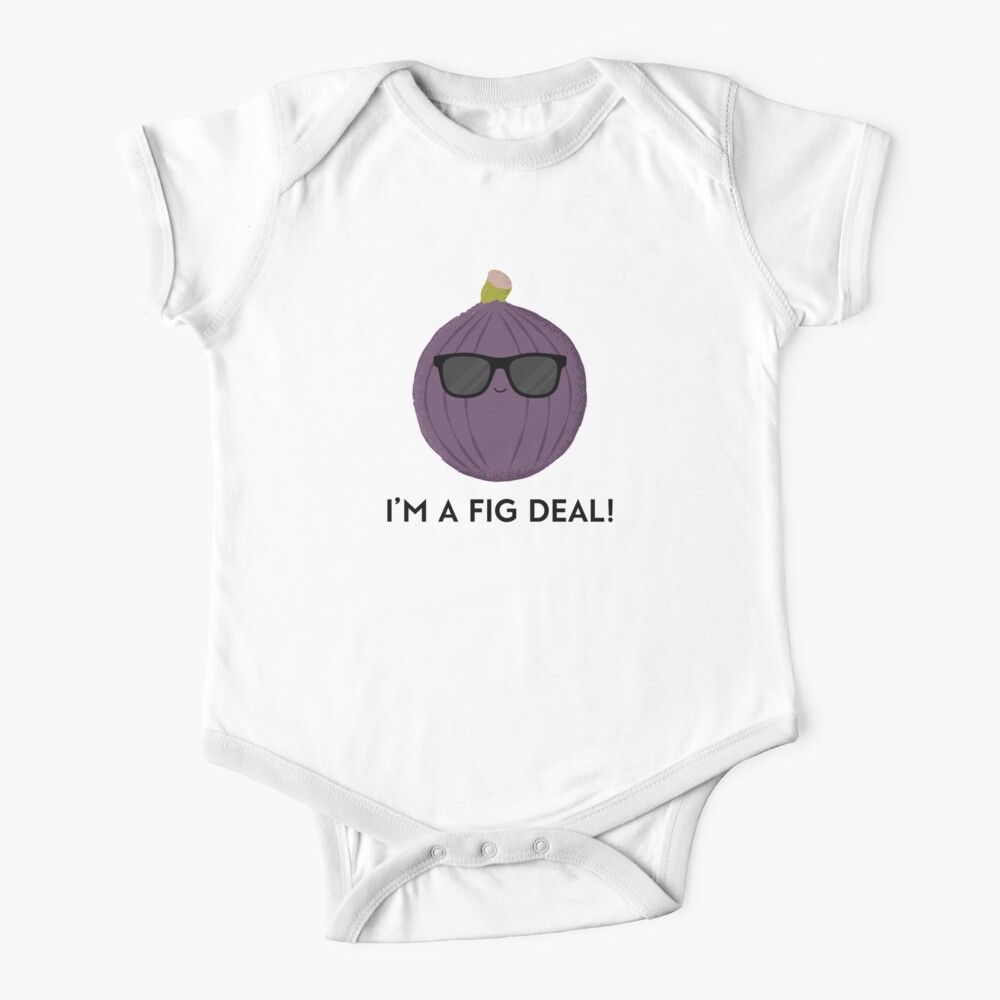 Funny fig wearing sunglasses I'm a fig deal Baby One-Piece