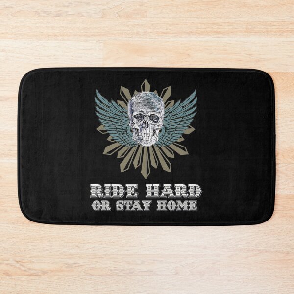 Item preview, Ride Hard or Stay Home / Bikers and Cycling Vintage Insignia / Emblem / Skull Patch designed and sold by Naumovski.