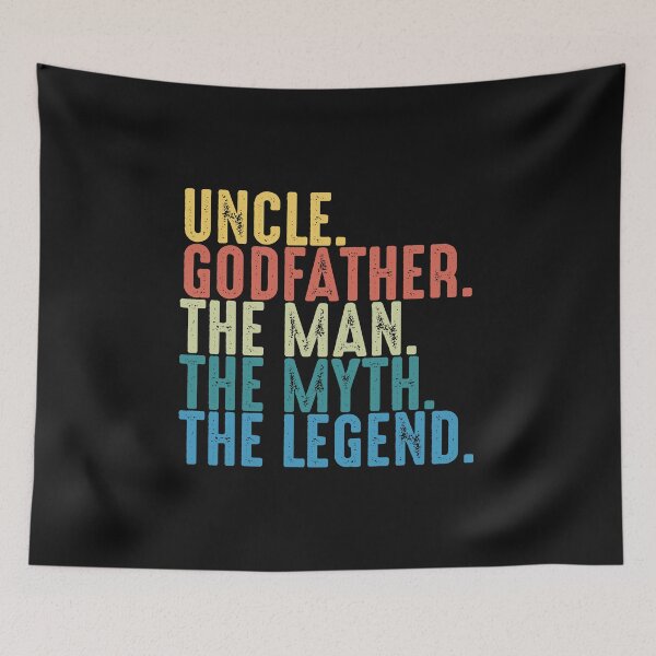 Item preview, Uncle Godfather The Man The Myth The Legend Funny Gift Vintage designed and sold by alenaz.