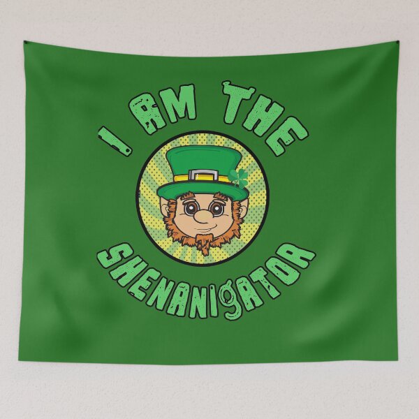 Item preview, I Am The Shenanigator Leprechaun St Patrick's Day Funny Drinking Pop Art designed and sold by funnytshirtemp.