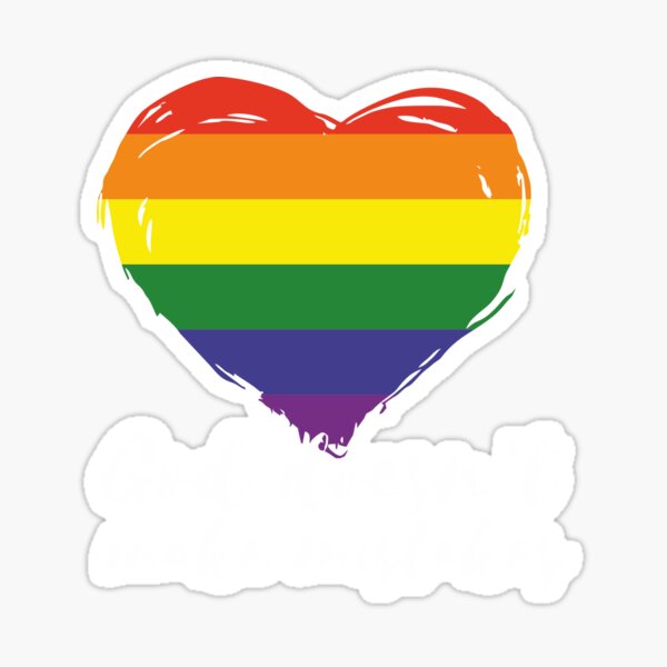 gay pride logo love heart