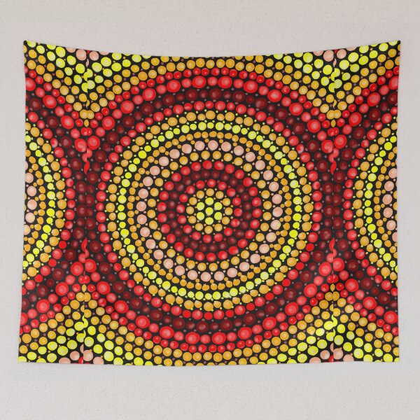 Aperçu de l'œuvre Motif de Mandala de tons terreux créée et vendue par tqueen.