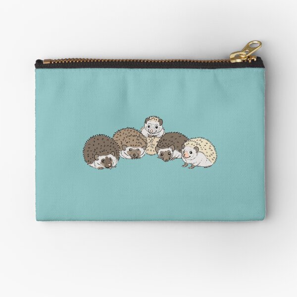 Hedgehog Group Zipper Pouch