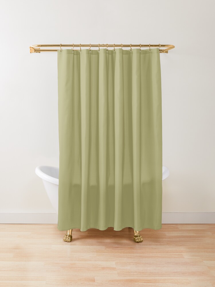 khaki shower curtain