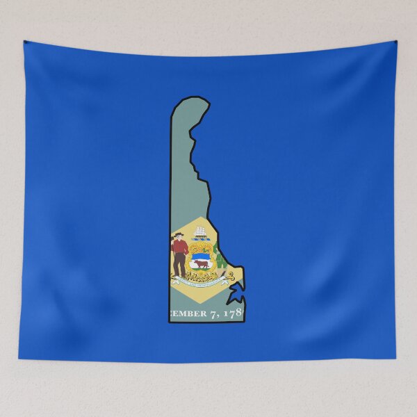 Item preview, U.S. STATE FLAGS/OUTLINES - DELAWARE designed and sold by WOOFANG.