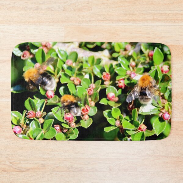 Item preview, Trio of Bumble Bees on Catonaster designed and sold by AnnDixon.
