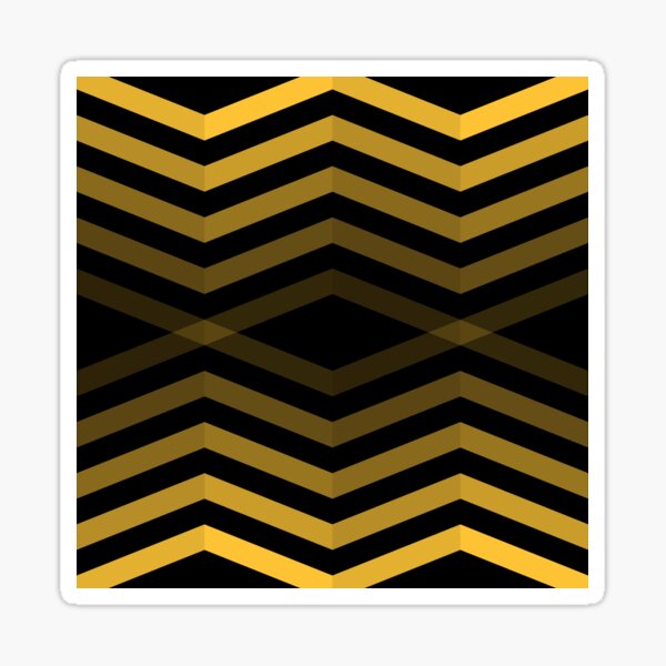 Aperçu de l'œuvre Motif géométrique: chevron cascade: jaune foncé créée et vendue par Red Wolf.