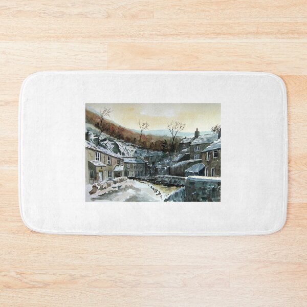 Item preview, “Winter On Castleton" - Cottages, Castleton, Derbyshire Peak District designed and sold by timsmith.
