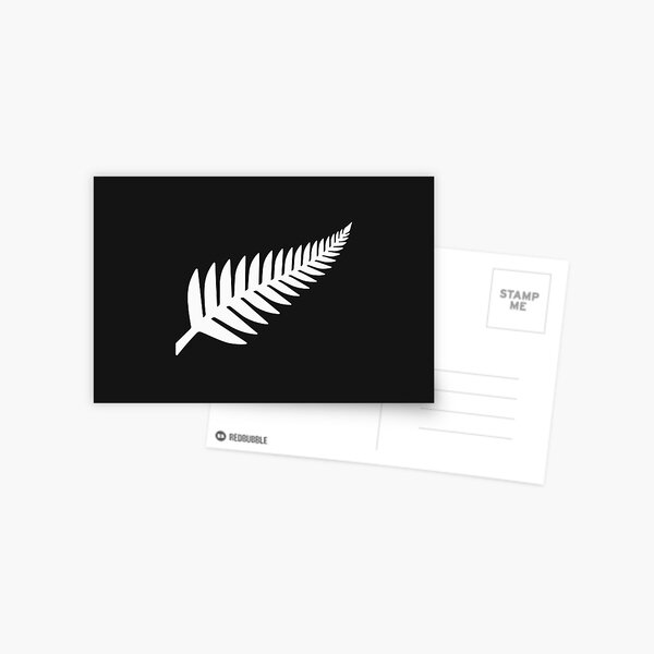 Aperçu de l'œuvre New Zealand Flag · White Symbol créée et vendue par Mondokoro.