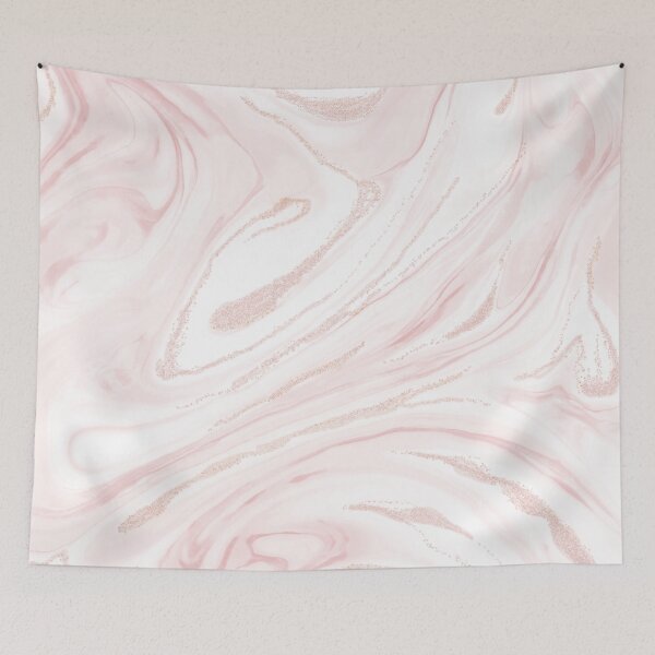 Item preview, Modern blush pink marbleized abstract design designed and sold by InovArtS.