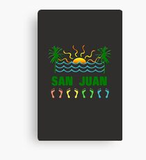 San juan puerto rico geek funny nerd Canvas Print