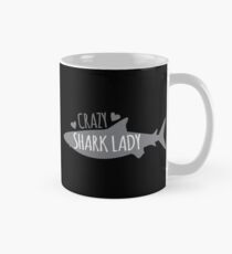 Taza clásica CRAZY Shark lady