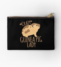 Crazy Guinea Pig Lady Zipper Pouch