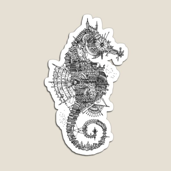 Seahorse City 2 Magnet