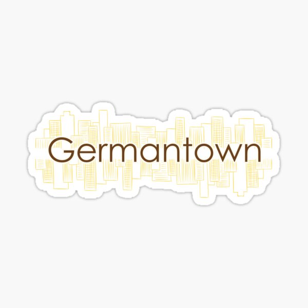 "Germantown" Sticker for Sale by oleo79 Redbubble