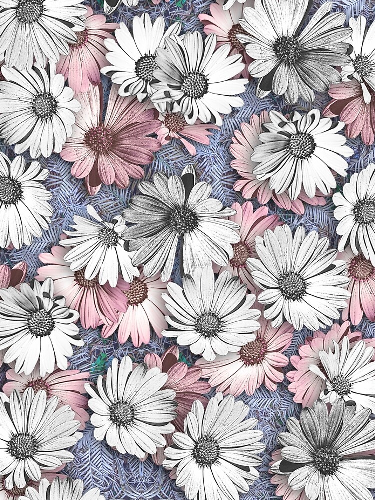 AFRICAN DAISIES ON THE FOREST FLOOR COLLAGE 2 by JeffBossler