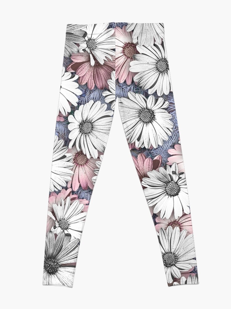 Alternate view of AFRICAN DAISIES ON THE FOREST FLOOR COLLAGE 2 Leggings
