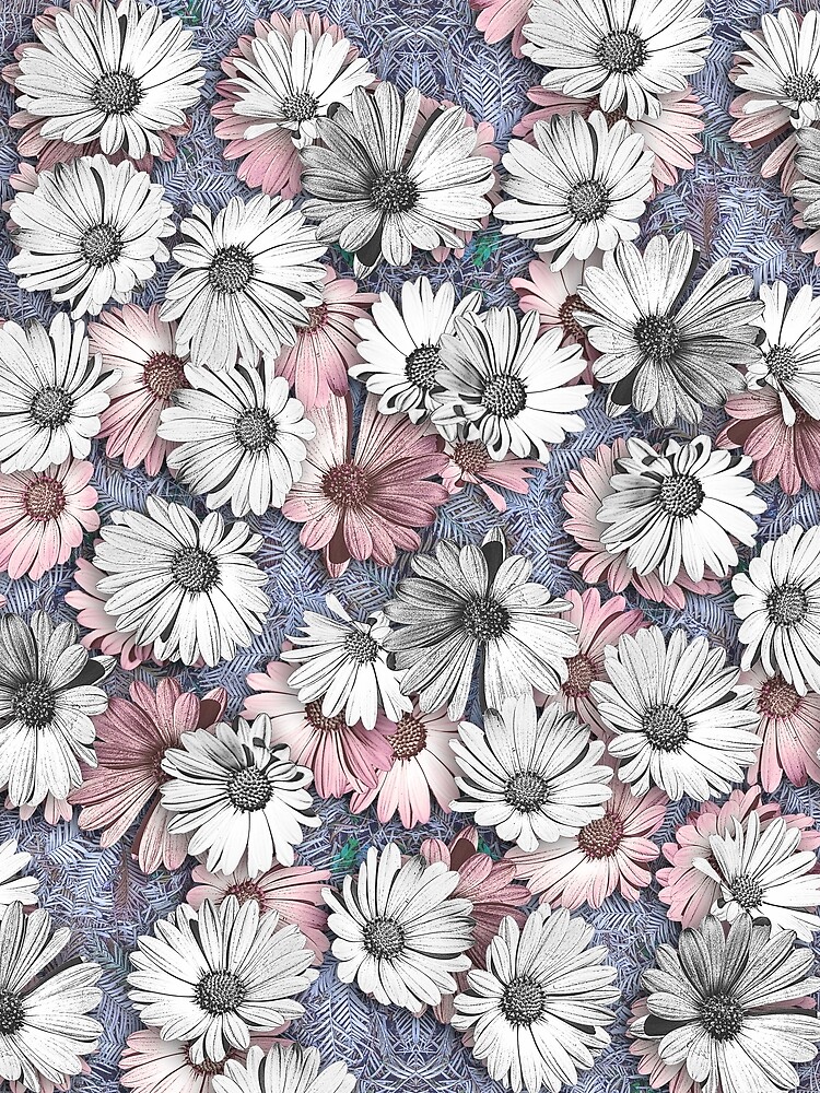AFRICAN DAISIES ON THE FOREST FLOOR COLLAGE 2 by JeffBossler