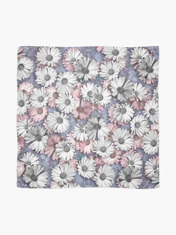 Alternate view of AFRICAN DAISIES ON THE FOREST FLOOR COLLAGE 2 Scarf