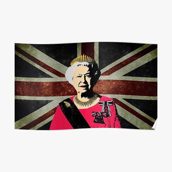 Königin Elizabeth die zweite Poster