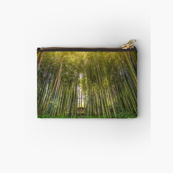 Item preview, dense bamboo zen grove forest sun rays filter through trees in zen grove designed and sold by fineartitalia.