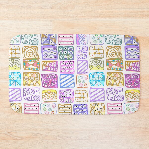 Item preview, Abstract pattern of geometric shapes freehand drawing designed and sold by Nata-V.