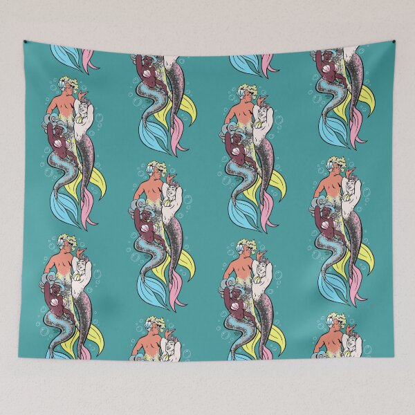 Item preview, Pride Merfolk Trio (Demigender, Demigirl, Demiboy) designed and sold by SonjaArts.