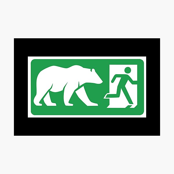 Item preview, Exit Pursued by a Bear Sign designed and sold by mrlarry87.