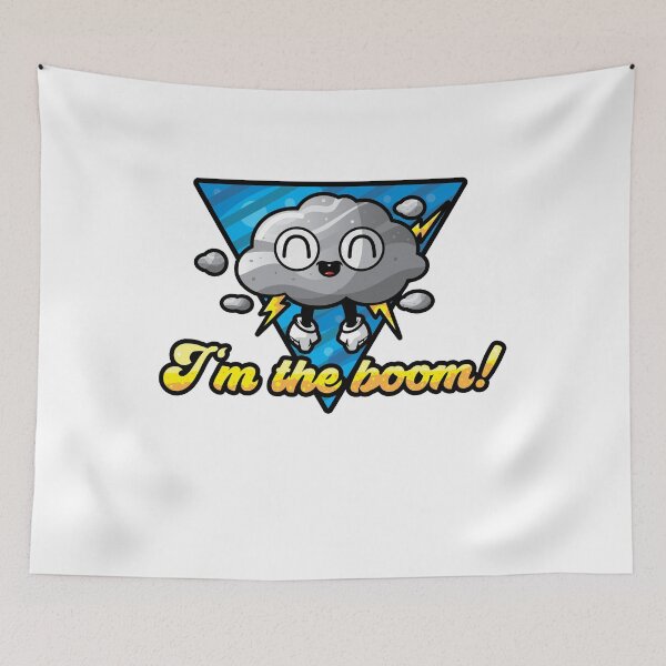 Item preview, Smiling Thunderstorm Rain Cloud with Lightning Bolt  designed and sold by swiftyspade.