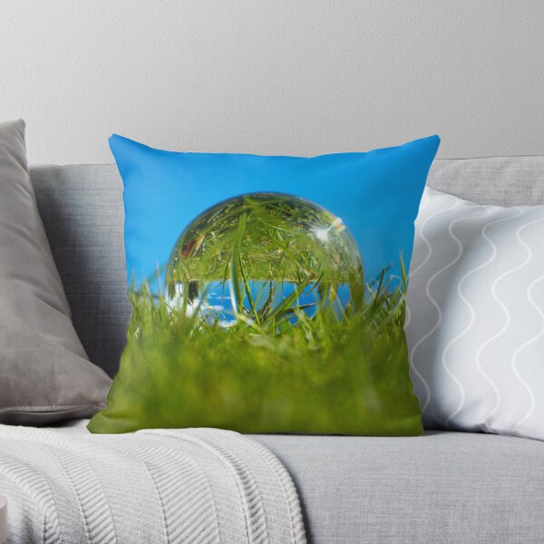 An upside down world Throw Pillow