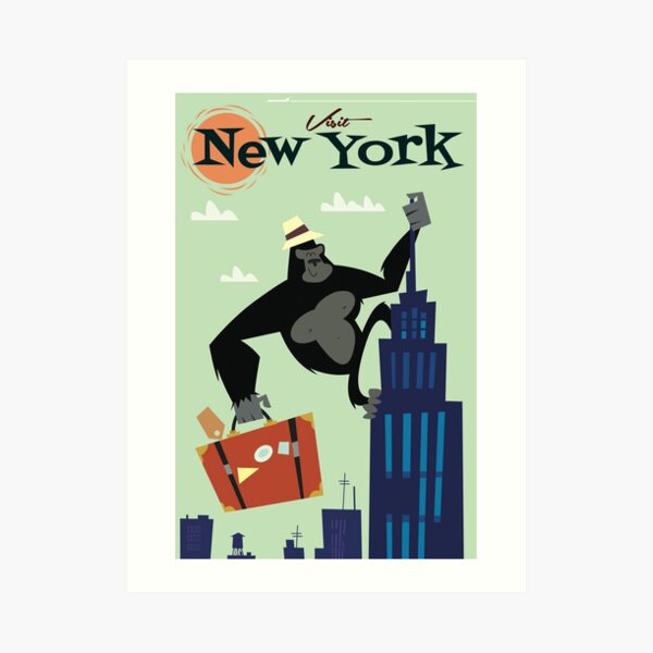 Visit New York poster Art Print