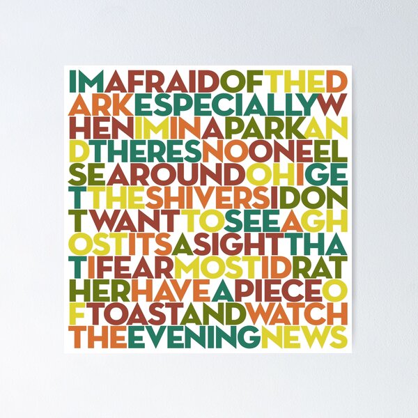 My Hero Rock Indie Lyrics Inspired Music Poster Wall 