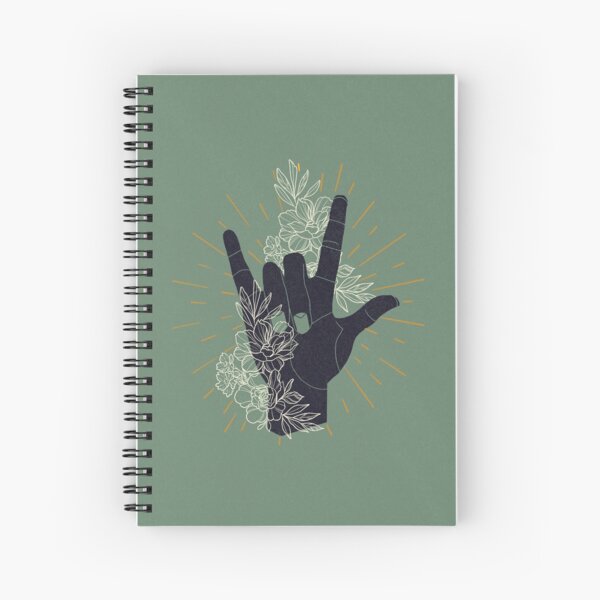 I LOVE YOU (Sign Language) Spiral Notebook