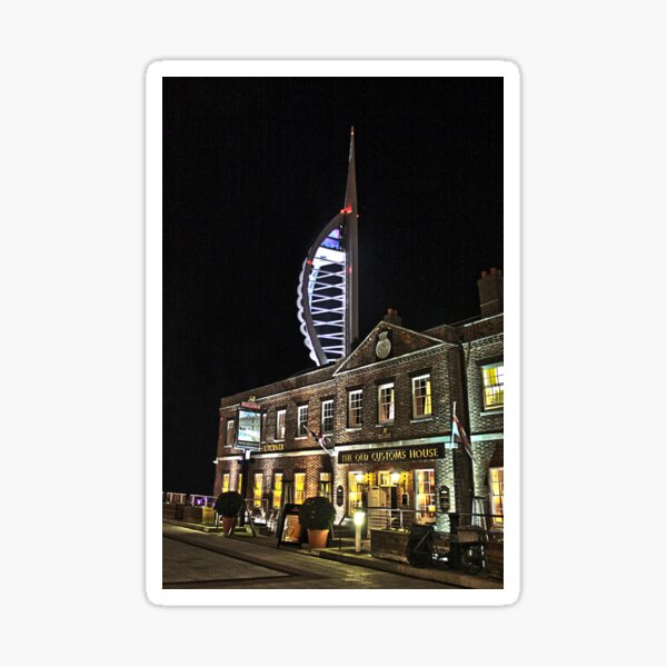 Spinnaker Tower and Old Customs House Portsmouth Sticker