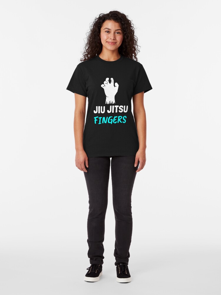 Alternate view of Jiu Jitsu Fingers, Grappling, BJJ Classic T-Shirt